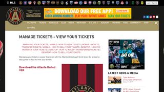 
                            4. Manage Tickets - View Your Tickets | Atlanta United FC