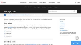 
                            6. Manage Users - Adobe Help Center