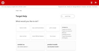 
                            3. Manage Your Account - help.target.com