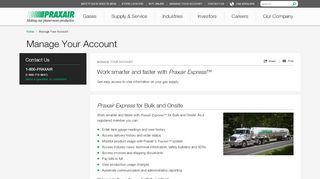 
                            4. Manage Your Account | Praxair, Inc.