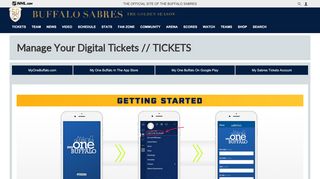 
                            4. Manage Your Digital Tickets // TICKETS | Buffalo Sabres - NHL.com