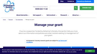 
                            5. Manage your grant | Alzheimer's Society