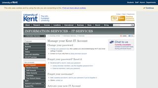 
                            1. Manage your Kent IT Account - Information …