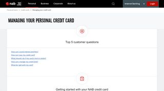
                            8. Manage your NAB credit card - Manage your credit …