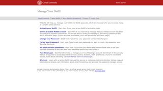 
                            4. Manage Your NetID - Cornell University