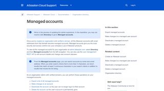 
                            7. Managed accounts - Atlassian Documentation