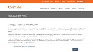 
                            8. Managed Phishing Service Provider | KnowBe4