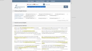 
                            9. management services contract - German translation – Linguee