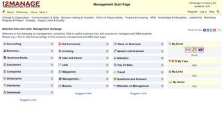 
                            4. Management Start Page - 12Manage