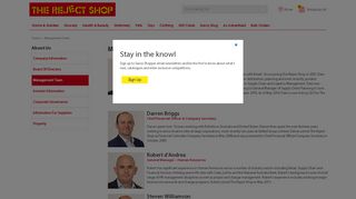 
                            4. Management Team | The Reject Shop