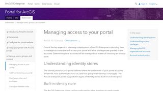 
                            4. Managing access to your portal—Portal for ArcGIS (10.7 and 10.7.1 ...