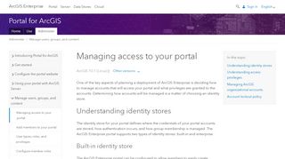 
                            8. Managing access to your portal—Portal for ArcGIS (10.7 and ...