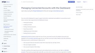 
                            9. Managing Connected Accounts with the Dashboard | Stripe Connect