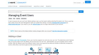 
                            5. Managing Event Users - support.cvent.com
