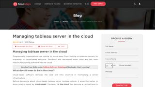 
                            7. Managing Tableau Server In The Cloud - Mindmajix