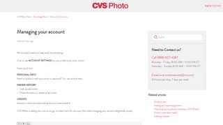 
                            6. Managing your account – CVSPhoto Help