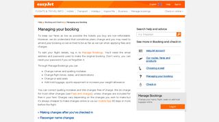 
                            4. Managing your booking | easyJet - easyJet.com