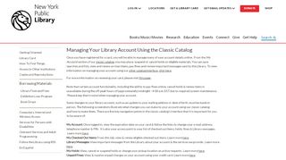 
                            3. Managing Your Library Account Using the Classic Catalog ...