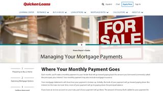 
                            10. Managing Your Mortgage Payments | Quicken Loans
