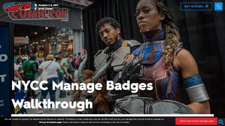 
                            8. Managing Your NYCC Badges - New York Comic Con - October 3 ...