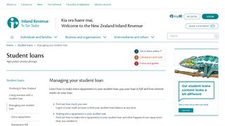 
                            5. Managing your student loan (Student ... - classic.ird.govt.nz