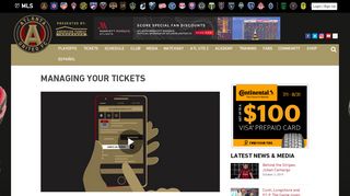 
                            2. Managing your Tickets | Atlanta United FC