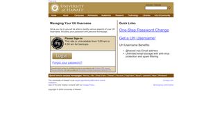 
                            11. Managing Your UH Username - University of Hawaii