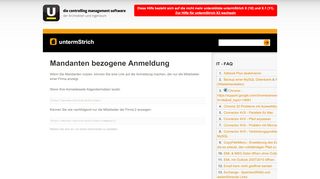 
                            2. Mandanten bezogene Anmeldung · untermStrich