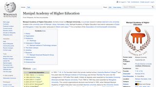 
                            8. Manipal Academy of Higher Education - Wikipedia