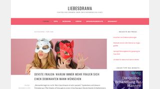 
                            8. Männer & Liebe: Blogbeiträge für IHN LIEBESDRAMA