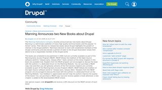 
                            9. Manning Announces two New Books about Drupal | Drupal.org