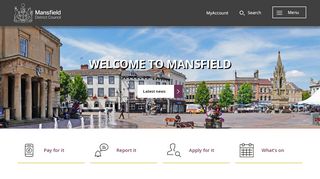 
                            1. Mansfield District Council: Main Homepage