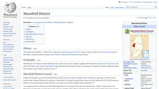 
                            4. Mansfield District - Wikipedia