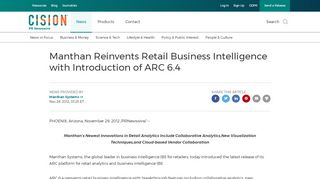 
                            1. Manthan Reinvents Retail Business Intelligence with Introduction of ...