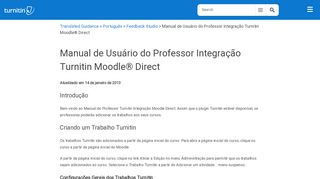 
                            6. Manual de Usuário do Professor Integração Turnitin Moodle ...