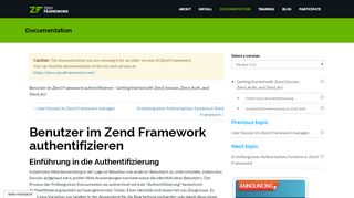 
                            6. Manual - Documentation - framework.zend.com