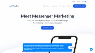 
                            10. ManyChat - The easiest way to create Facebook Messenger bot