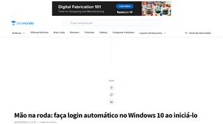 
                            10. Mão na roda: faça login automático no Windows 10 ao iniciá ...