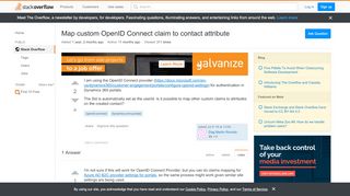 
                            6. Map custom OpenID Connect claim to contact attribute - Stack Overflow