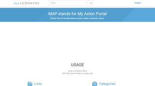 
                            4. MAP - My Aston Portal