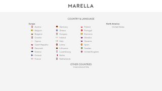 
                            8. Marella Official Website: Select your Delivery Country