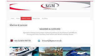 
                            3. Marine & Leisure - KGM Underwriting Services