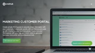 
                            2. Marketing Customer Portal — Onehub