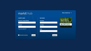 
                            8. Markit Hub Login Page