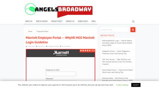 
                            1. Marriott Employee Portal – 4MyHR MGS Marriott Login ...
