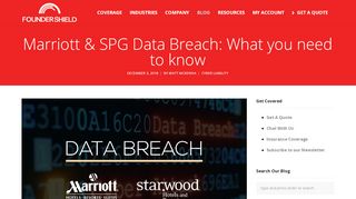 
                            3. Marriott & SPG Data Breach: What you need to know | Founder Shield