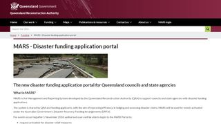 
                            1. MARS - Disaster funding application portal | Queensland ...