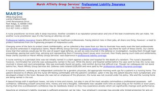 
                            5. Marsh Affinity Group Services' Professional Liability Insurance, NP ...