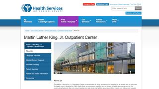 
                            7. Martin Luther King, Jr. Outpatient Center - LA County DHS - Los ...