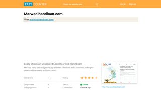 
                            9. Marwadihandloan.com: Easily Obtain An Unsecured …